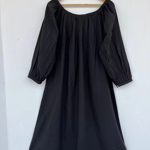 Pur coton femmes filles imprimé Maxi robe indien bloc imprimer à la mode décontracté été soirée robe de soirée bouton longue coupe tissé - Product Image 1