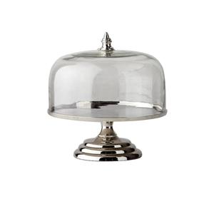 Shiny Finishing Metal <b>Cake</b> <b>Stand</b> With <b>Dome</b> Lid Decorative For Hotel Restaurant Wedding Plate <b>Cake</b> <b>Stand</b> Decorative Usage Item - Product Image 1