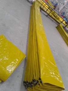 Style simple imperméable argenté de jaune de bâche forte superbe du PE 250gsm avec UV stabilisé UV stabilisé - Product Image 5