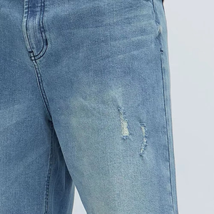 Shorts en jean bleu OEM pour hommes, fabriqués au Pakistan, look classique d'été, parfaits pour le sport décontracté et le style quotidien. - Product Image 3