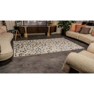 Tapis d'intérieur multicolore moderne HL003 de Netline Home Depot, 100 % polyester, anti-peluches, facile à nettoyer, durable, 80x150 cm, pour chambre à coucher et bureau - Product Image 1