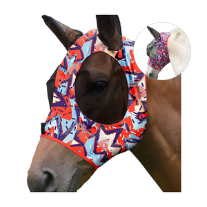 หน้ากากม้าบินป้องกันรังสี UV ช่วยให้ผิวนุ่มและระบายอากาศได้ดีผลิตภัณฑ์ดูแลม้า - Product Image 5