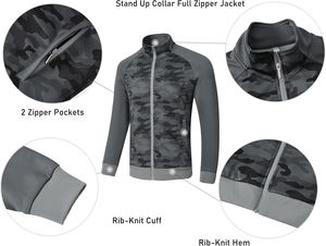 Chándales Deportivos Casuales para Hombre de Alta Calidad en Felpa de Algodón, Estilo Camuflaje, Personalizables, Tallas Grandes, Transpirables y a la Moda - Product Image 4