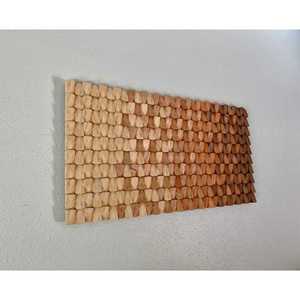 Décoration murale mosaïque en bois chocolaté délicieux Signes muraux en bois uniques - Product Image 3