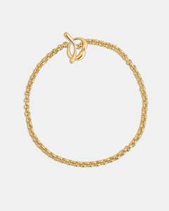 Collier ras du cou en or 18 carats avec fermoir à bascule pour femme, idéal pour les soirées - Product Image 2