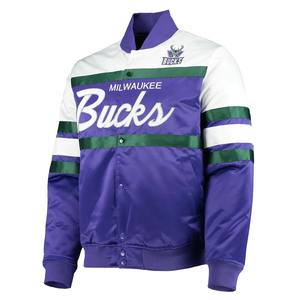 Veste de pilote d'université personnalisée brodée en satin de soie veste universitaire de baseball bombardier de vol réversible veste pour hommes - Product Image 5