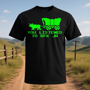 Camiseta promocional RFK Jr Oregon Trail a la que escuchaste. - Product Image 3