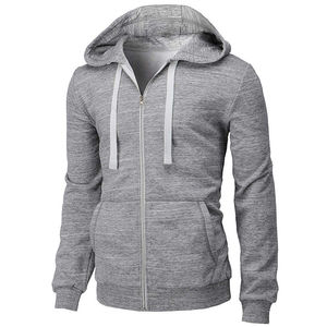 Sweat à capuche zippé personnalisé pour homme, 100% coton, tendance streetwear d'hiver, veste de mode pour la salle de sport, l'entraînement en plein air et la promotion de la marque - Product Image 3