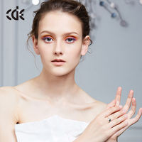 Bague CDE en argent sterling 925 plaqué rhodium avec colibri mignon, cristal émeraude, zircon et perle d'eau douce pour mariage et fête