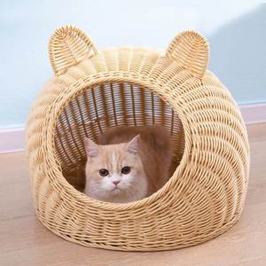 Best Quality Natural Water Hyacinth Wall Cat <b>Basket</b> Cat <b>Shelves</b> Hanging Pet House Handwoven in Vietnam, Made in Vietnam - Product Image 6