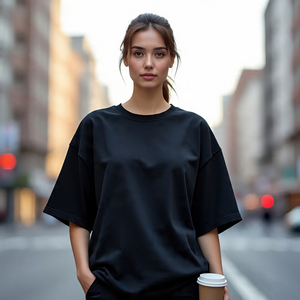 เสื้อยืดพิมพ์ลายโอเวอร์ไซส์สำหรับผู้หญิงเสื้อยืดลำลองแขนสั้นเปิดไหล่แนวสปอร์ตสำหรับผู้หญิงเสื้อยืดพิมพ์ลายทรงสลิมฟิตน้ำหนักเบา - Product Image 4