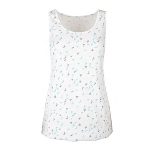 Camiseta sin mangas personalizada al por mayor, 100% algodón, OEM, ropa deportiva para mujer, camiseta sin mangas con tu propio diseño para mujer. - Product Image 3