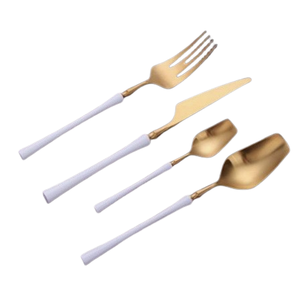 Ensemble de couverts de table en acier inoxydable poli pour salade, design de vaisselle de créateur - Product Image 4