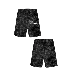Pantalones Cortos de Baloncesto Negros Personalizados con Lavado Ácido para Hombre, Pantalones Deportivos Transpirables de Malla para Verano con Logotipo Impreso al por Mayor - Product Image 1