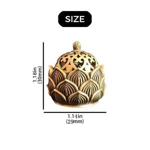 Difusor de Latón para el Hogar, Quemador de Incienso de Latón con Forma de Loto, Decoración para el Hogar y el Templo, Accesorios de Meditación, Ayuda para el Ocio - Product Image 5