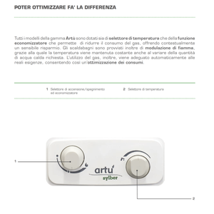 Chauffe-eau à gaz à chambre ouverte Sylber Art 11 litres, instantané, GPL 20003885 - Product Image 2