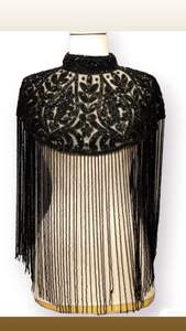 เดรสทรงตรงแนวเบอร์เลสค์ประดับลูกปัดและปักเลื่อมที่คอและไข่มุกสำหรับชุดเทศกาลคลับ - Product Image 3