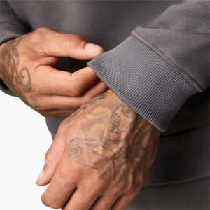 Custom Heavyweight 600GSM Algodón Fleece Baggy Sudadera con capucha y pantalones de chándal Conjunto Hombres Chándal en blanco de gran tamaño Chándales Hombres - Product Image 5