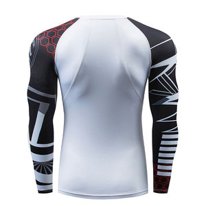 Wholesale Price Custom <b>Men's</b> Long Sleeve <b>Compression</b> <b>Shirt</b> Breathable Quick Dry Rash Guard Spandex/Polyester - Product Image 3