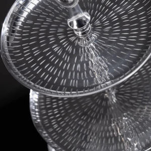 3 <b>Tier</b> Nickel Finished <b>Cake</b> <b>Stand</b> With Texture Design Desert Serving Cupcake <b>Stand</b> - Product Image 4