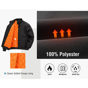 Blouson Bomber Homme Personnalisé en Satin avec Broderie Fine sur le Devant, Style Sportif, Couleurs Variées, Neuf, Hiver, Vente en Gros - Product Image 4