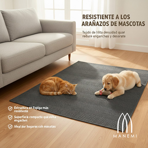 Alfombra de Interior con Textura Espigada de Primera Calidad, Suave y Antideslizante para Sala de Estar, Lavable y Plegable para el Hogar - Product Image 5