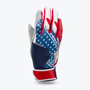 Guantes de bateo de béisbol y softbol de alta calidad, venta al por mayor, guantes de bateo de béisbol suaves y duraderos de PU para competición - Product Image 3