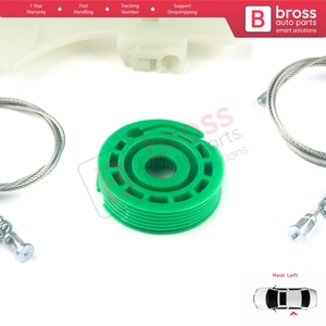 BWR1163 Window Regulator Repair Kit Rear Left for 508 MK1 W23 8D 8E 2010-2018 4/5 <b>Door</b> 9223H6 - Product Image 6