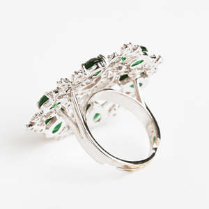 Anillos de Plata de Ley 925 de Primera Calidad para Mujer, Chapados en Oro Rosa y Rodio, con Incrustaciones Elegantes en Forma de Corazón, Modernos, de Acero Inoxidable - Product Image 5