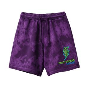 300g lavado estilo antiguo Retro High Street cintura elástica XS sólido 100% algodón hombres mujeres American Casual moda Pantalones cortos de punto - Product Image 3