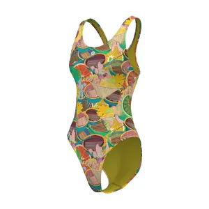 Traje de baño competitivo con espalda descubierta para mujer, para verano - Product Image 1