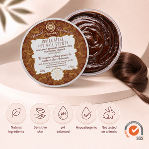 Crème Intensive Fortifiante pour Cheveux au Miel, Huile d'Amande, Clou de Girofle et Poivre Rouge pour un Soin Nourrissant Extrêmement Hydratant Formule 2-EN-1 - Product Image 4