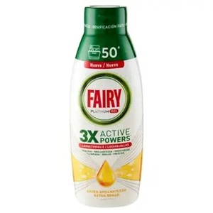 Fairy Liquid Gel <b>Dishwasher</b> <b>Detergent</b>, 360 Washes, Pack of 12 Bottles, Platinum Lemon, Gives Extra Shine to the <b>Dishwasher</b> - Product Image 2