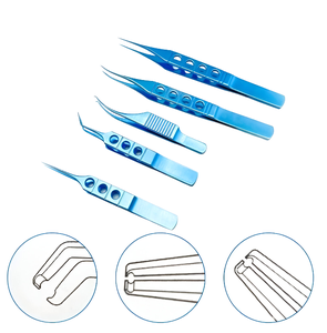 Fórceps corneales Pierse Colibri de alta calidad, fórceps quirúrgicos oftálmicos de titanio con muesca - Product Image 1