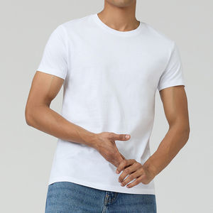 T-shirt décontracté surdimensionné pour homme de haute qualité avec impression de logo personnalisé 100% coton Séchage rapide et respirant - Product Image 1