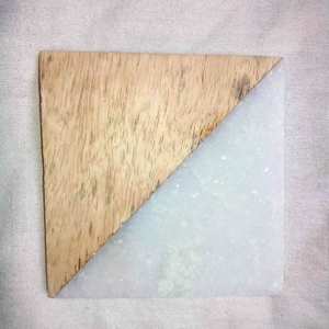 Juego de posavasos personalizado de resina de mármol de madera de Venta caliente con color natural y personalizado hecho en La India - Product Image 3