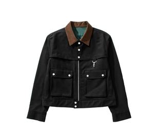 Chaqueta de Trabajo de Lona para Hombre con Logotipo Personalizado de Alta Calidad, Chaqueta de Trabajo Resistente para Electricistas - Product Image 1