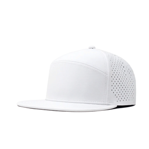 Casquettes de baseball à 7 panneaux, casquette de golf personnalisée avec drapeau, visière plate, patch en caoutchouc, imperméable, casquette de sport réglable à fermeture à pression - Product Image 1