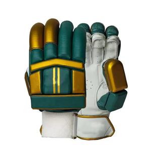 Gants de cricket en cuir et synthétique pour droitiers et gauchers avec protection intégrée contre les chocs - Product Image 1