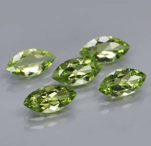 Natural "Peridoto de corte Marquesa" |, Piedra preciosa suelta hecha a mano | Buena fabricación de alta calidad | Joyería fina de piedra natural para ropa de fiesta. - Product Image 3