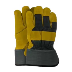 Heavy-Duty Canadian Rigger <b>Gloves</b> Cowhide Split Leather with <b>Long</b> Cuff Safety <b>Gloves</b> Resistant to Garden Spark Industrial Rigger - Product Image 2