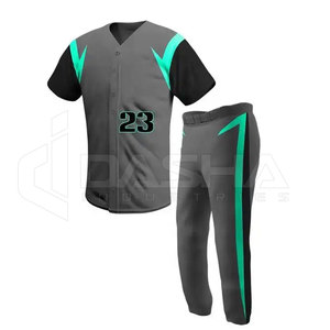Nouveauté : Uniformes d'entraînement de baseball unisexes grandes tailles, 100 % polyester, couleurs personnalisables, séchage rapide, ensembles respirants - Product Image 2
