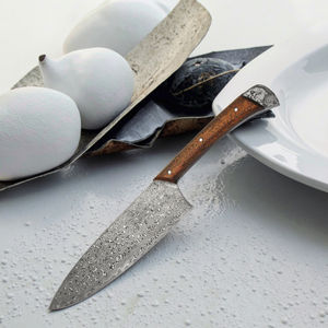 Cuchillo de cocina hecho a mano servicio OEM ODM de alta calidad personalizado al por mayor hoja afilada profesional superior de acero de Damasco para Chef - Product Image 6