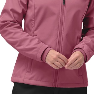 Vente en gros Nouvelle arrivée Veste softshell pour femme de haute qualité Fermeture éclair décontractée Broderie Veste softshell grande taille pour homme 2026 - Product Image 3