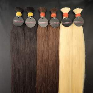 2025 Venta caliente de alta calidad 100% Extensiones de cabello humano crudo vietnamita Extremos súper dobles dibujados Cutícula completa recta a granel - Product Image 1