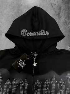 Survêtement 100% coton personnalisé, impression sérigraphique lourde, strass, fabrication sur mesure, survêtement entièrement personnalisable - Product Image 4