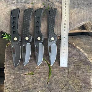 سكين قابل للطي تكتيكي EDC بمقبض G10 ومحمل كروي، شفرة D2 عالية الصلابة مطلية بتقنية PVD - Product Image 2