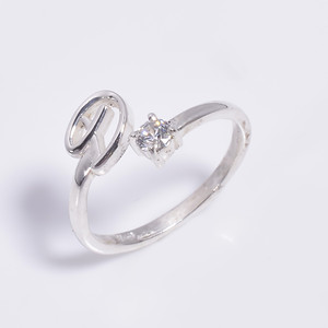 แหวนเพชรสังเคราะห์925สำหรับผู้หญิงดีไซน์สวยสามารถปรับขนาดได้ - Product Image 2