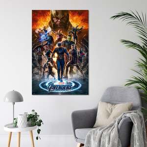 Póster de Estilo Moderno de Avengers: Endgame, Arte Mural de la Batalla de los Héroes, Hecho de Papel - Product Image 2