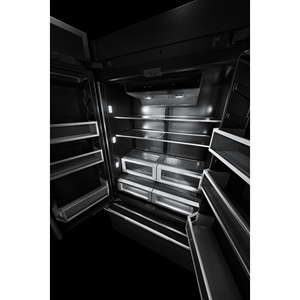 Réfrigérateur encastrable à portes françaises électrique de 36 pouces, 20,81 pi³ Machine à glaçons automatique filtrante à capacité totale, Fresh Flow Air US - Product Image 2
